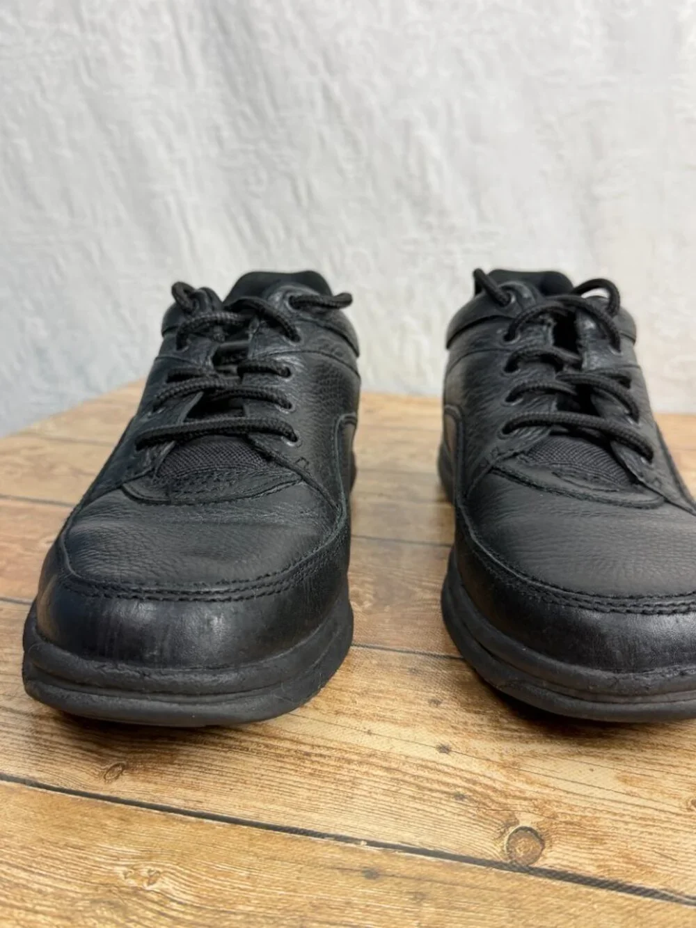 Rockport Men's 12 Black Leather Lace Up Moc Toe Oxford Dress Casual Shoes